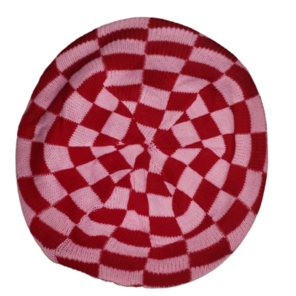 Women's Fashion Checkered French Beret - Vintage-Inspired Checkered Beret
